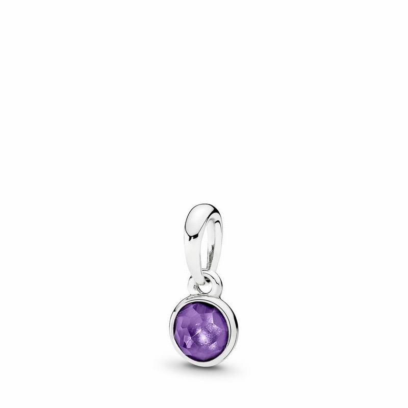 Pandora February Droplet Pendant NZ, Sterling Silver (783420-FHS)